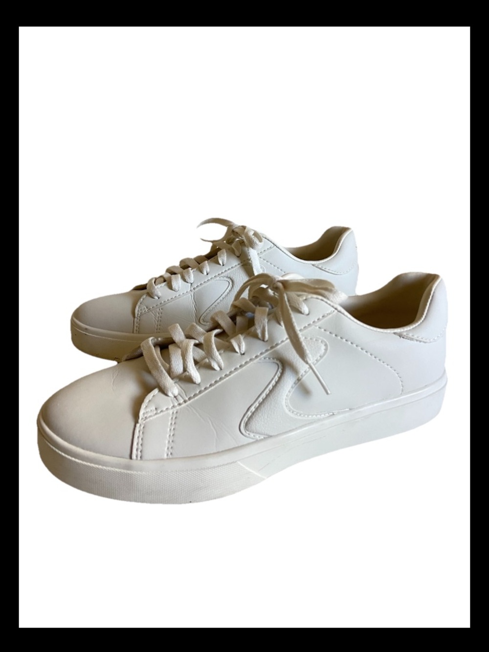 Skechers Eden Women's Classic White Lace-Up Sneakers - Minimal Casual Shoe 7.5